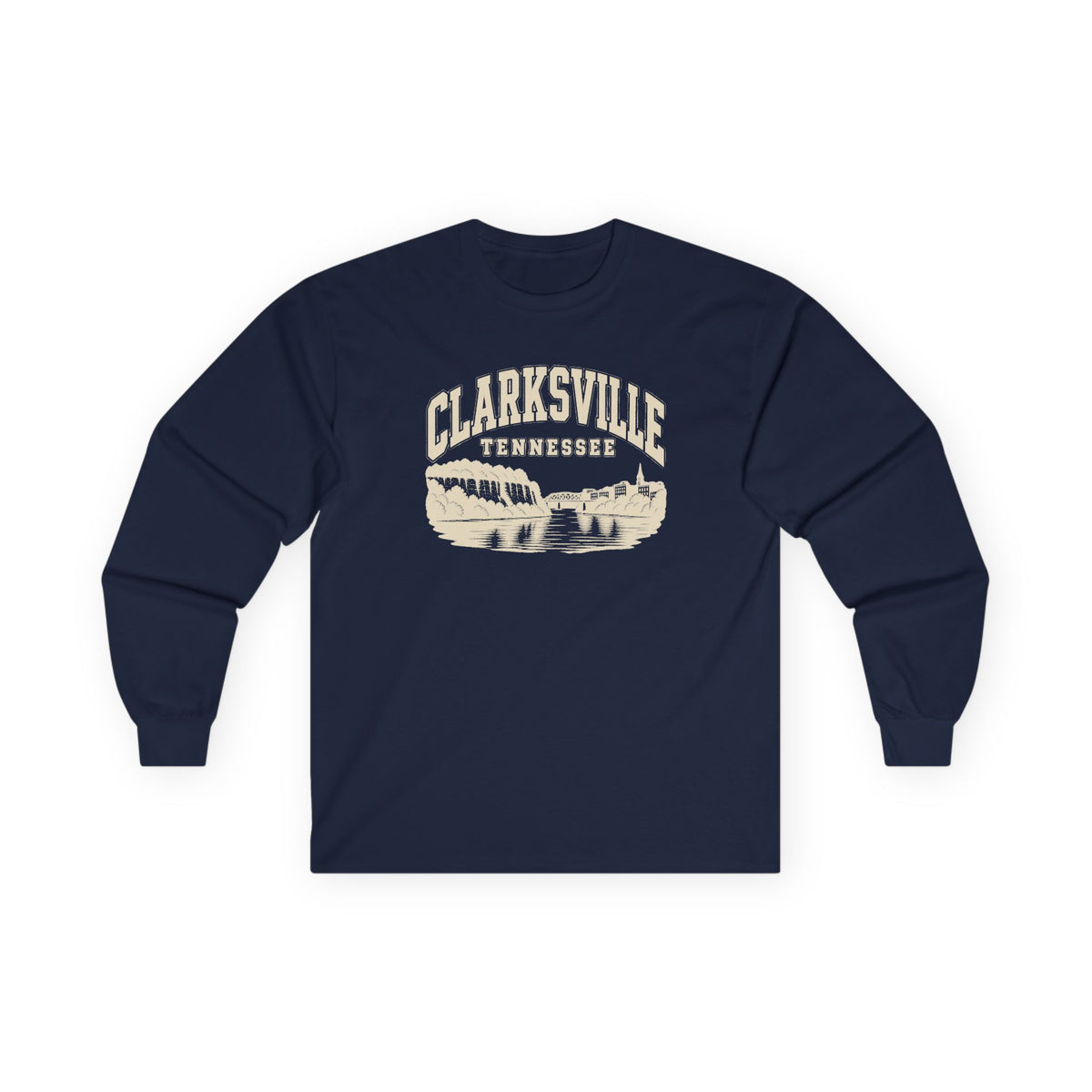 Clarksville Vintage Varsity Long Sleeve T-Shirt