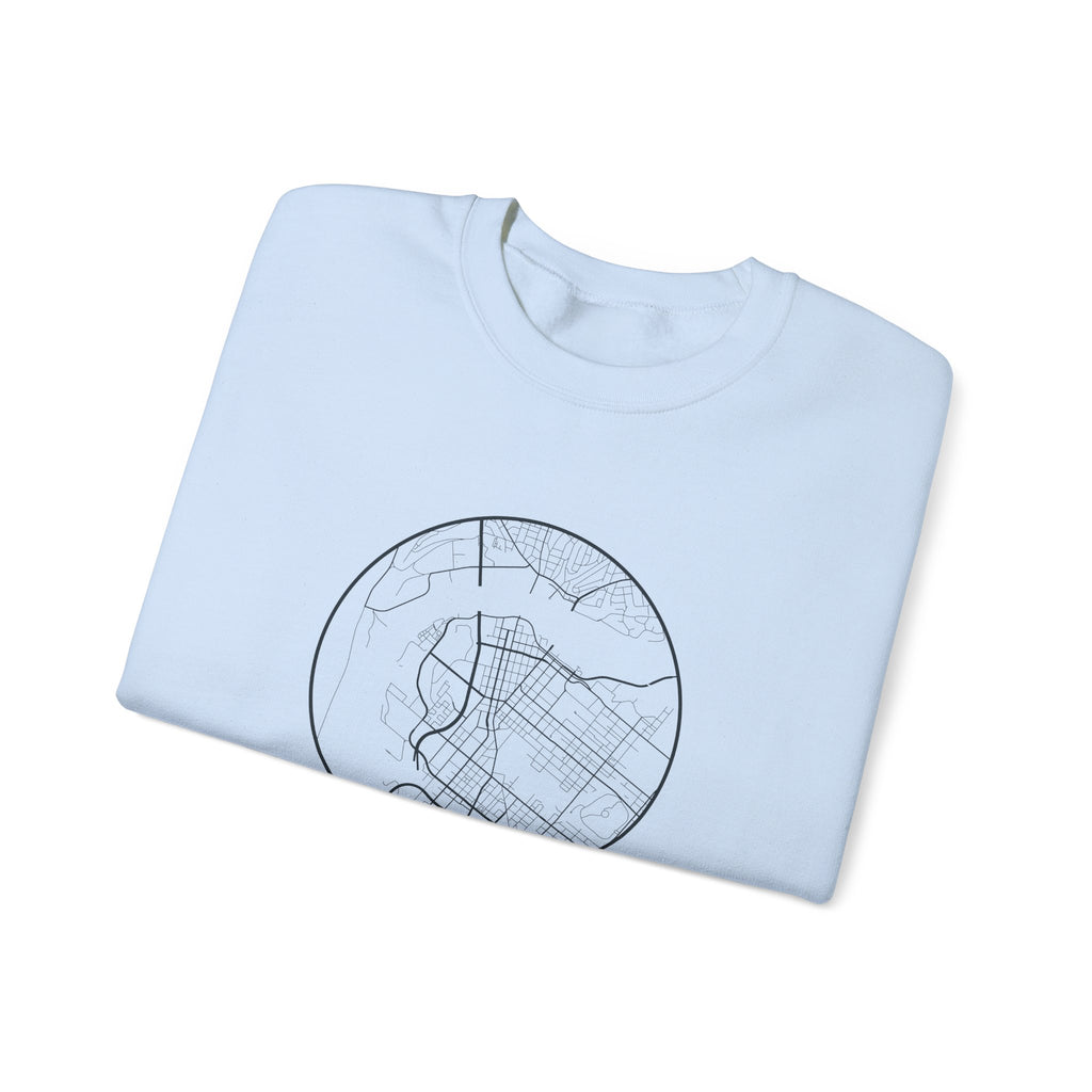 Chattanooga Street Map Crewneck Sweatshirt
