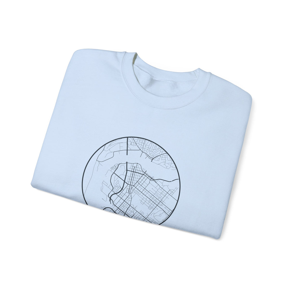 Chattanooga Street Map Crewneck Sweatshirt