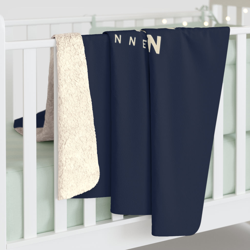 Jackson Train Depot Sherpa Blanket (Navy)