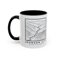 Johnson City Topo Map Accent Mug