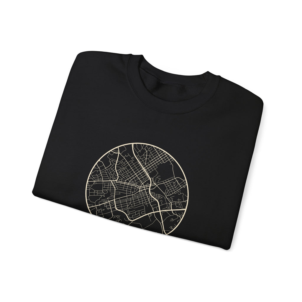 Johnson City Street Map Crewneck Sweatshirt