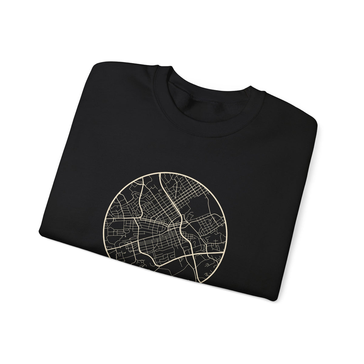 Johnson City Street Map Crewneck Sweatshirt