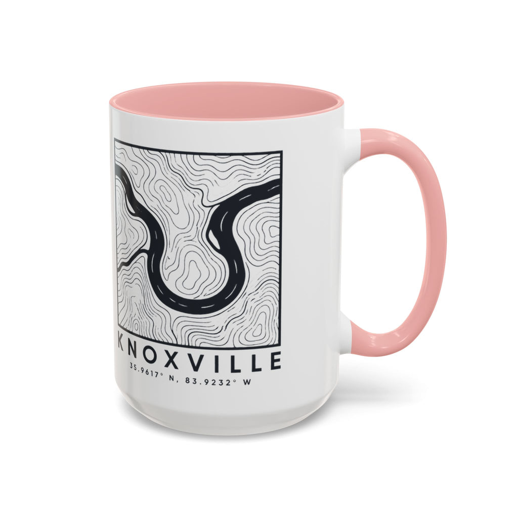 Knoxville Topo Map Accent Mug
