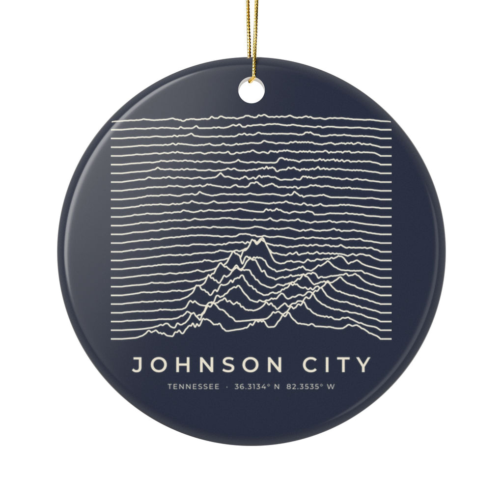 Johnson City Ridgeline Ornament (Navy)
