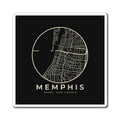 Memphis Street Map Magnet (Black)