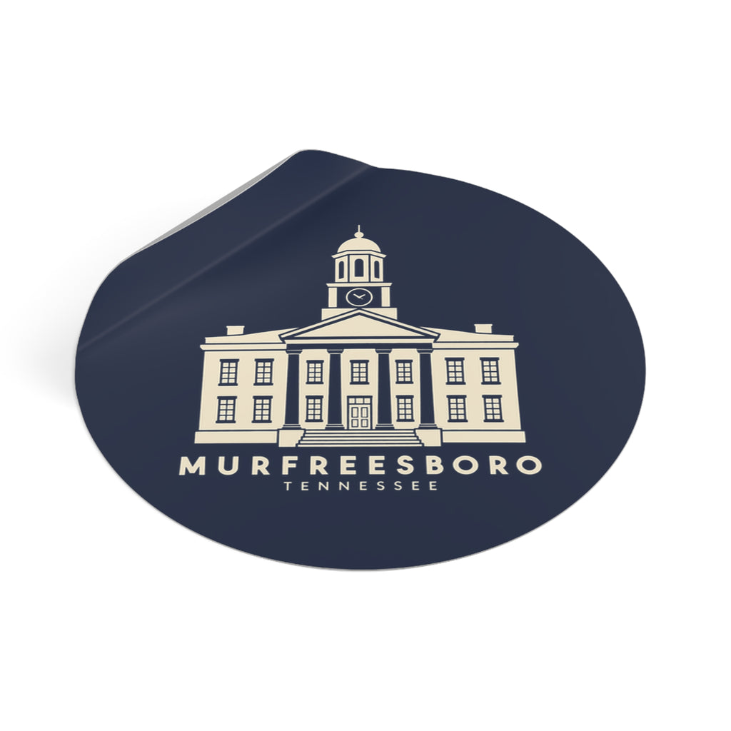 Murfreesboro Rutherford County Courthouse Sticker (Navy)