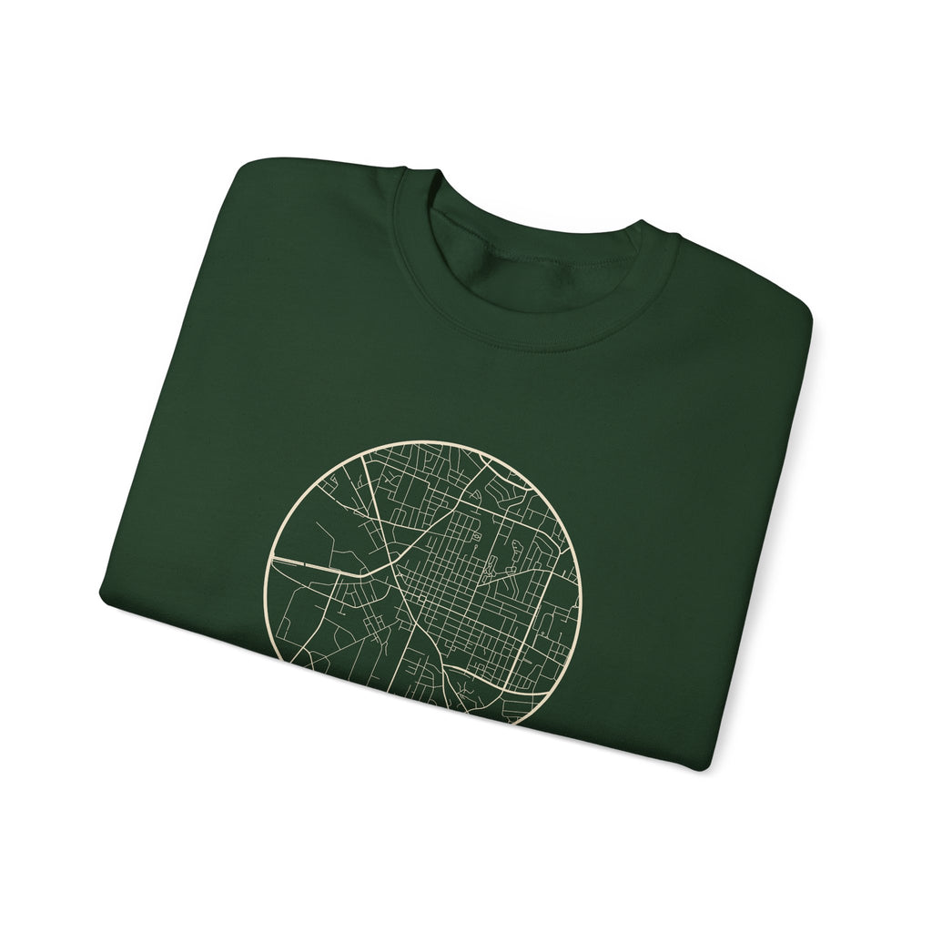 Murfreesboro Street Map Crewneck Sweatshirt