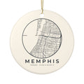 Memphis Street Map Ornament