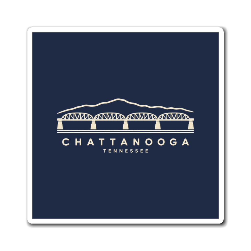 Chattanooga Walnut Street Bridge Magnet (Navy)