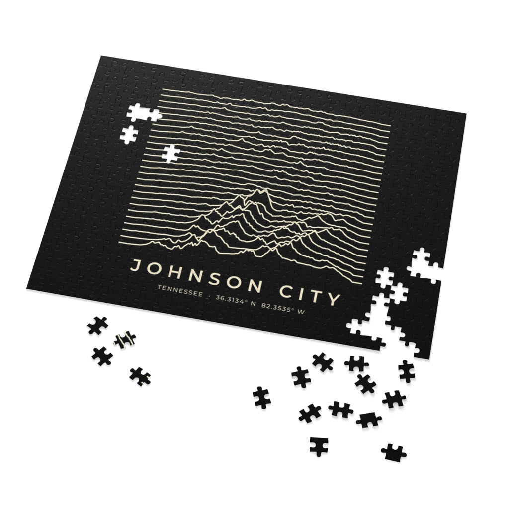 Johnson City Ridgeline Puzzle (Black)