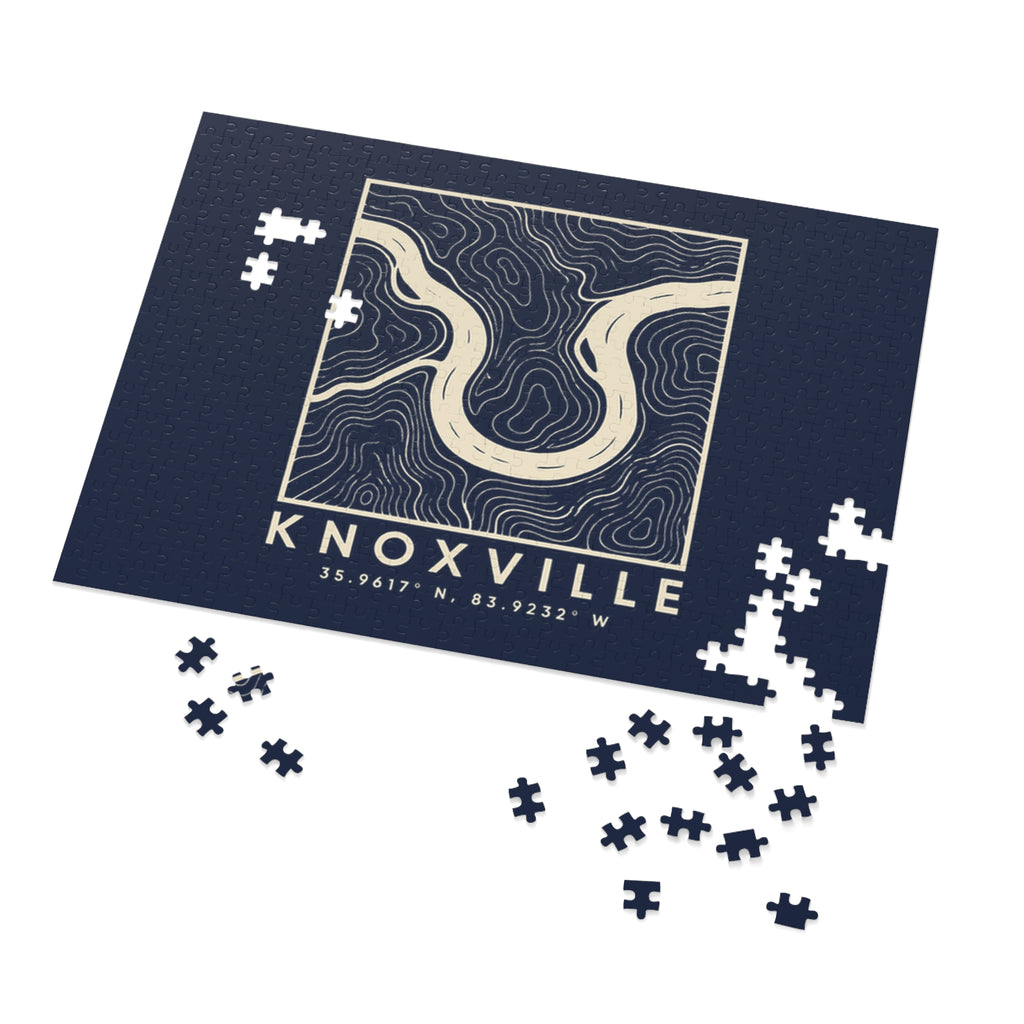 Knoxville Topo Map Puzzle (Navy)