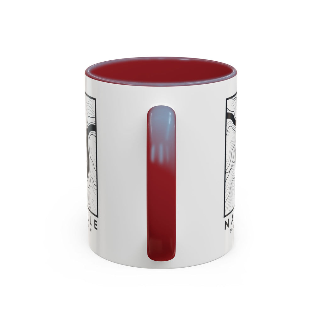 Nashville Topo Map Accent Mug