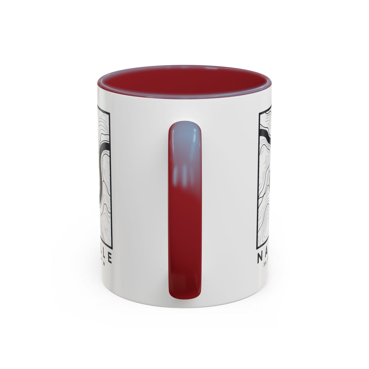 Nashville Topo Map Accent Mug
