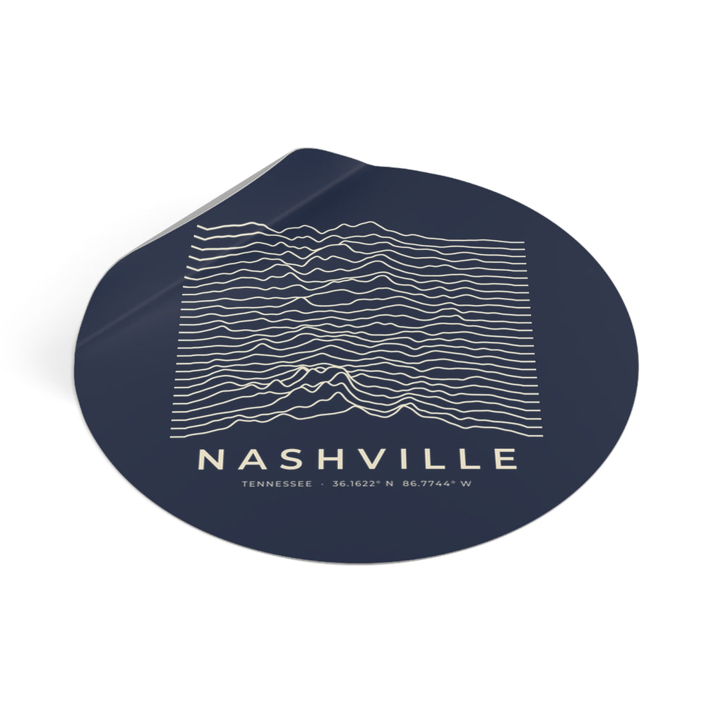 Nashville Ridgeline Sticker (Navy)
