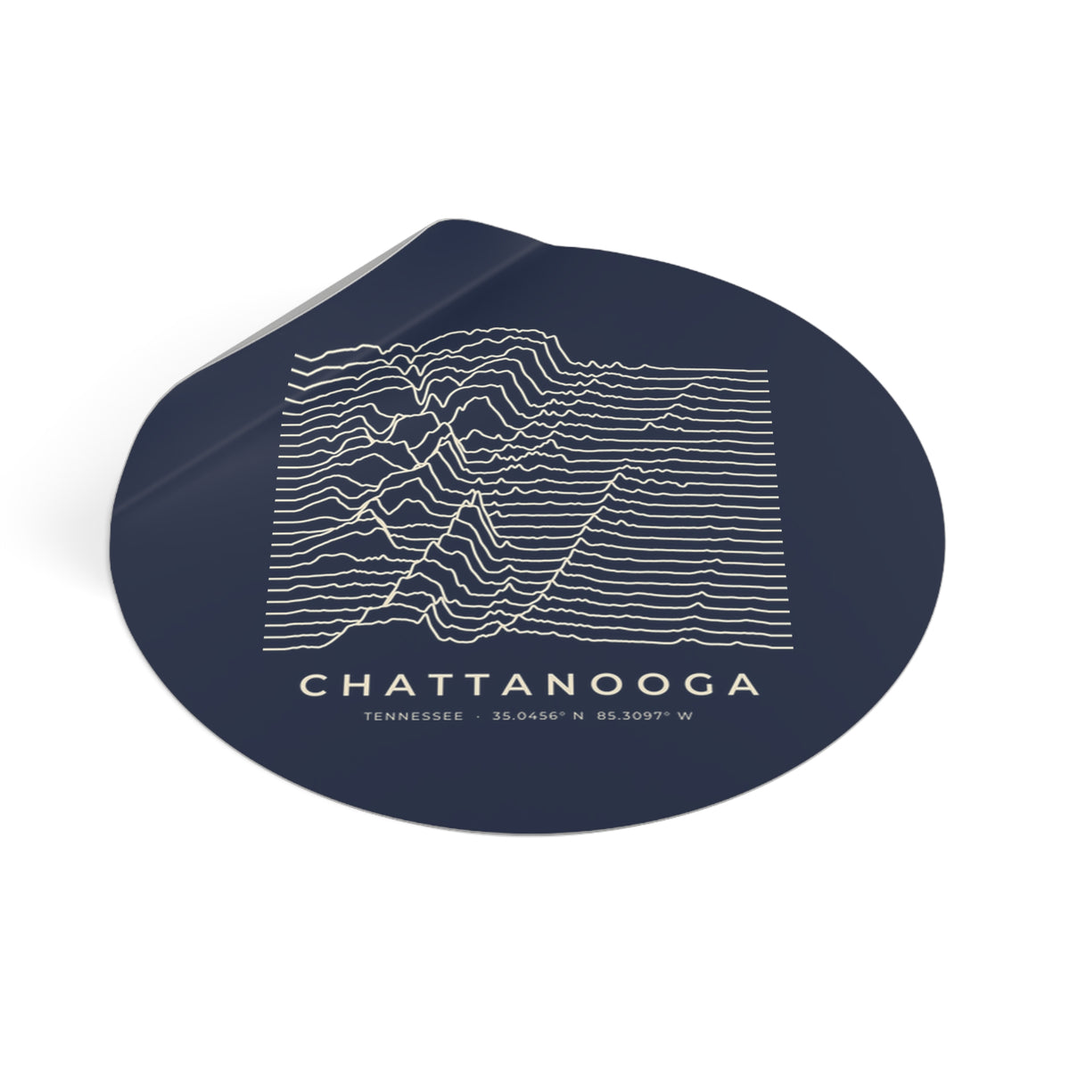 Chattanooga Ridgeline Sticker (Navy)