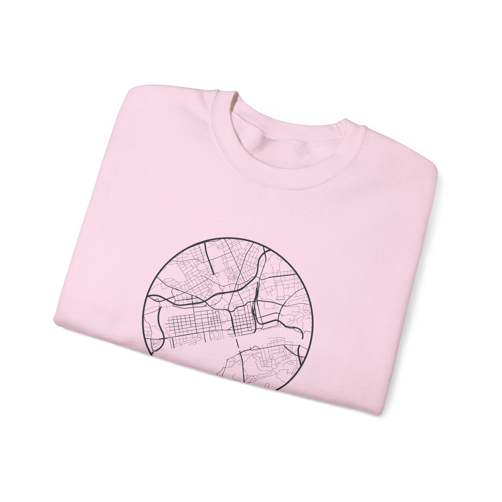 Knoxville Street Map Crewneck Sweatshirt
