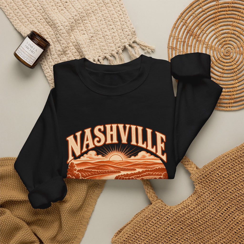 Nashville Engraved Valley Crewneck Sweatshirt