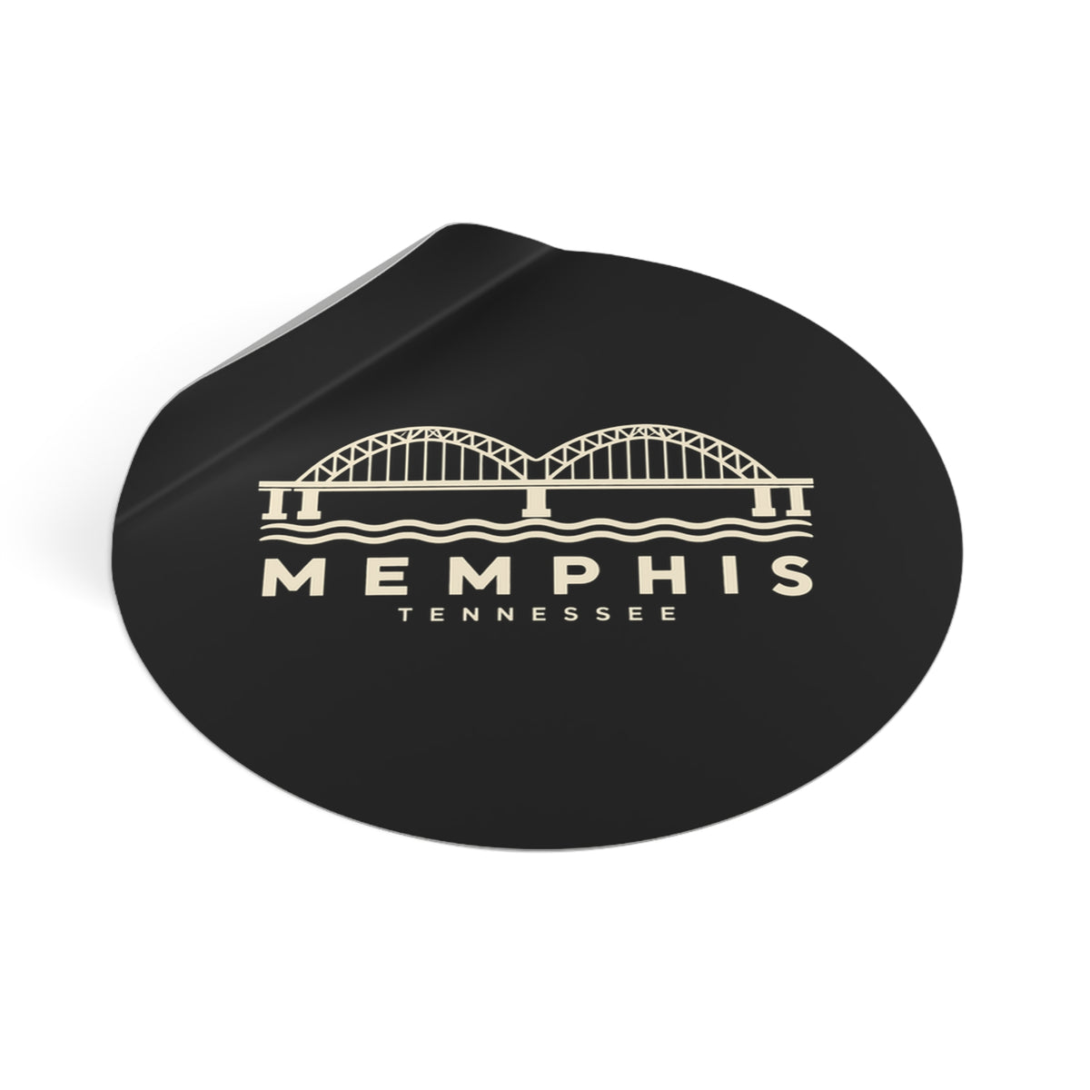 Memphis Hernando de Soto Bridge Sticker (Black)