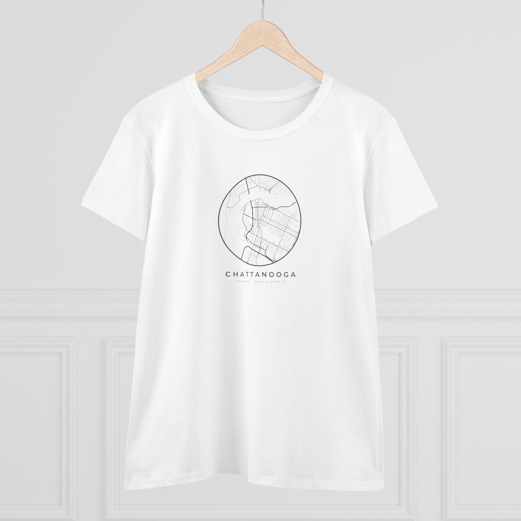 Chattanooga Street Map Women's T-Shirt