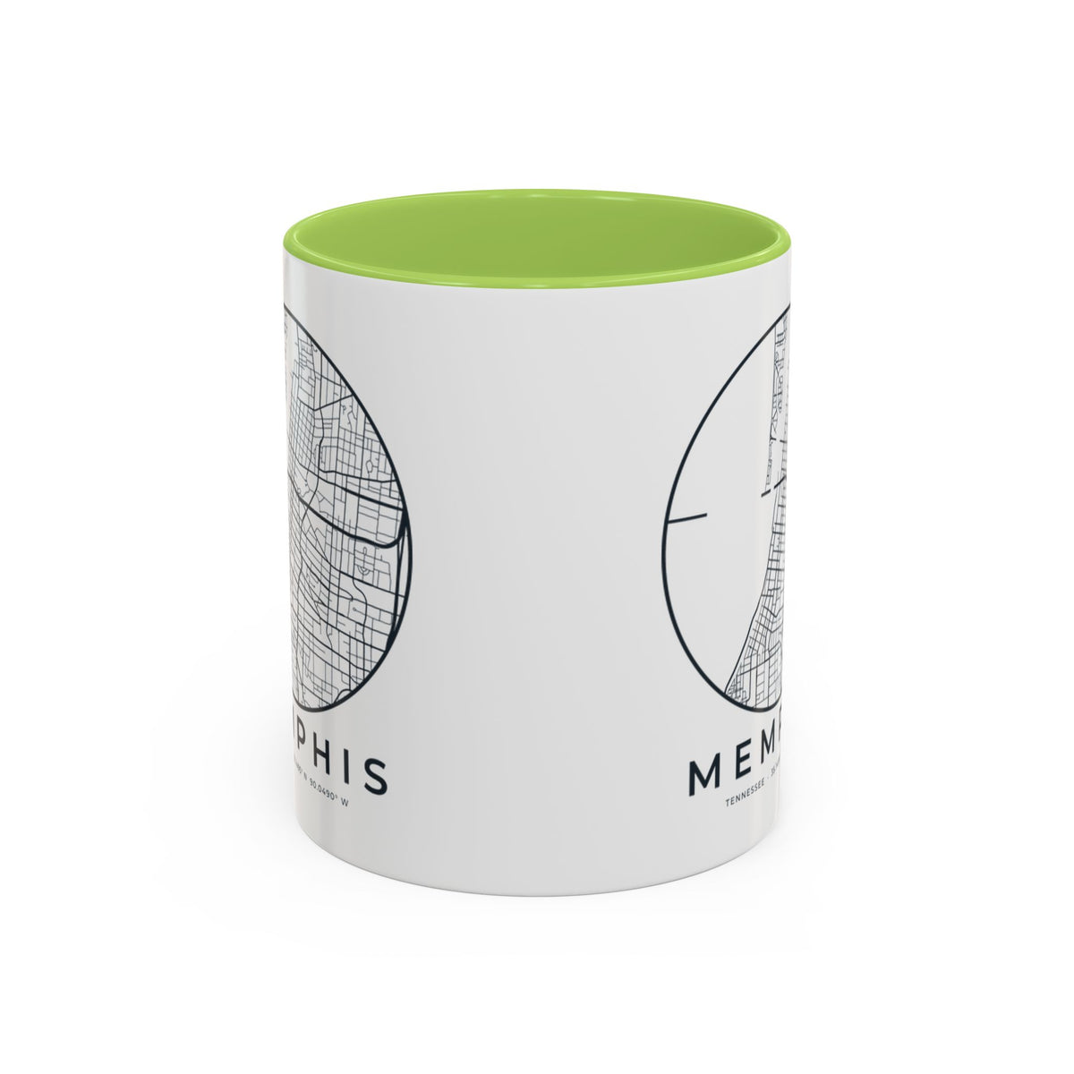 Memphis Street Map Accent Mug
