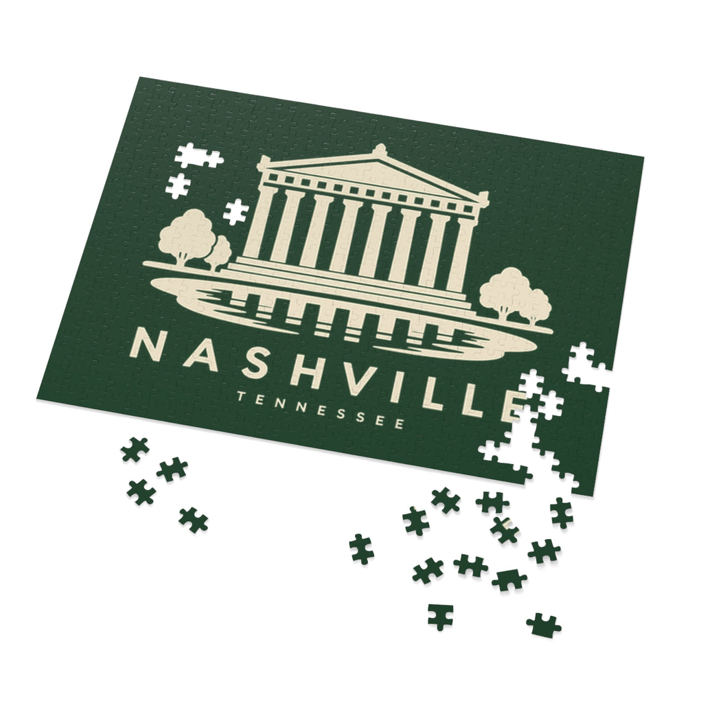 Nashville Parthenon Puzzle (Forest Green)