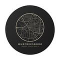 Murfreesboro Street Map Sticker (Black)