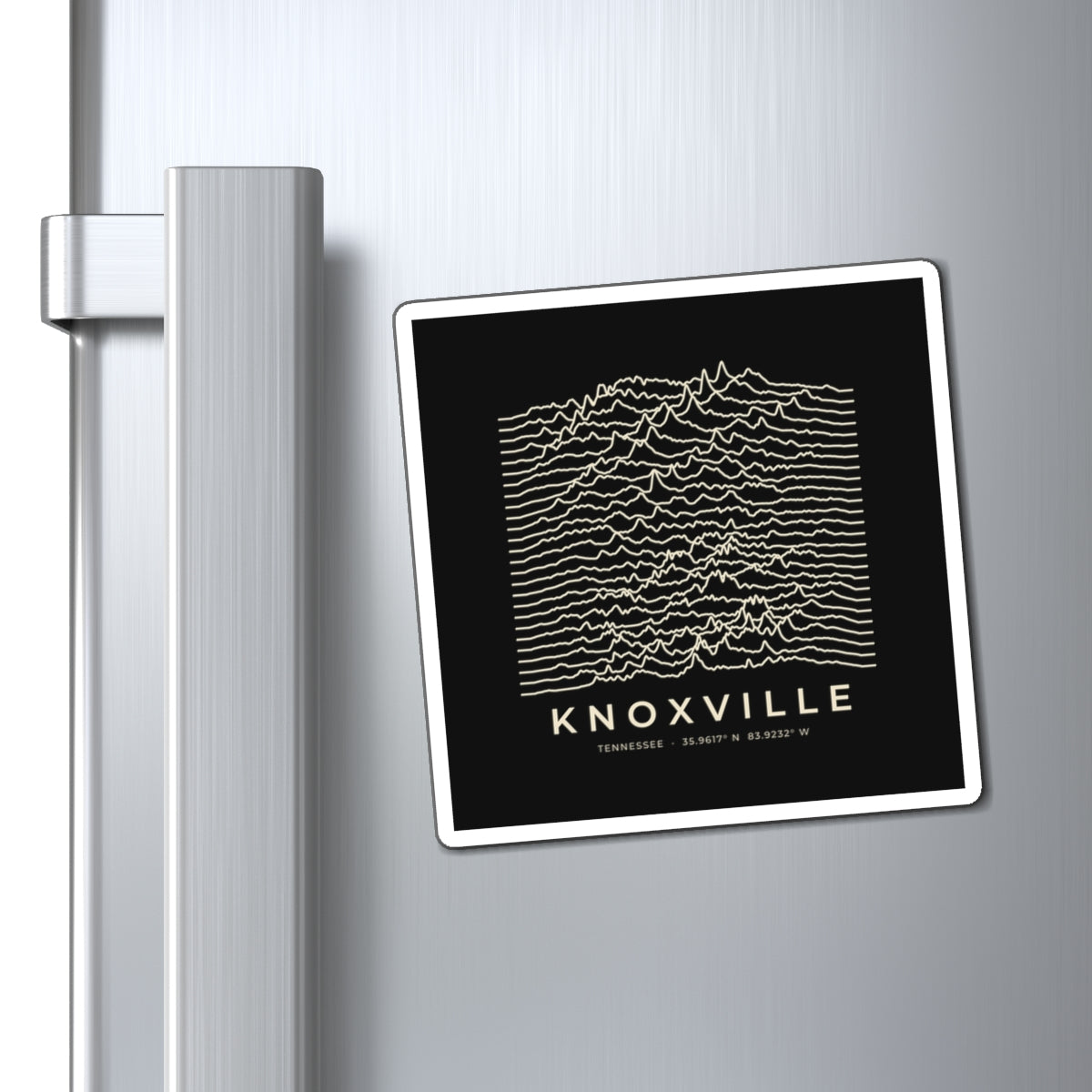 Knoxville Ridgeline Magnet (Black)