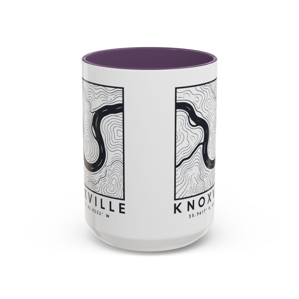 Knoxville Topo Map Accent Mug
