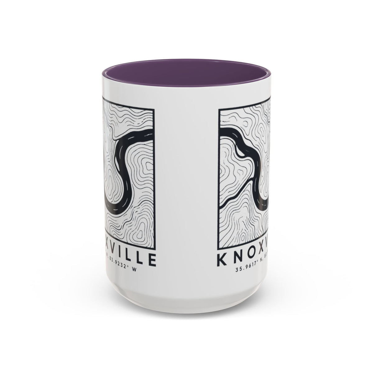Knoxville Topo Map Accent Mug