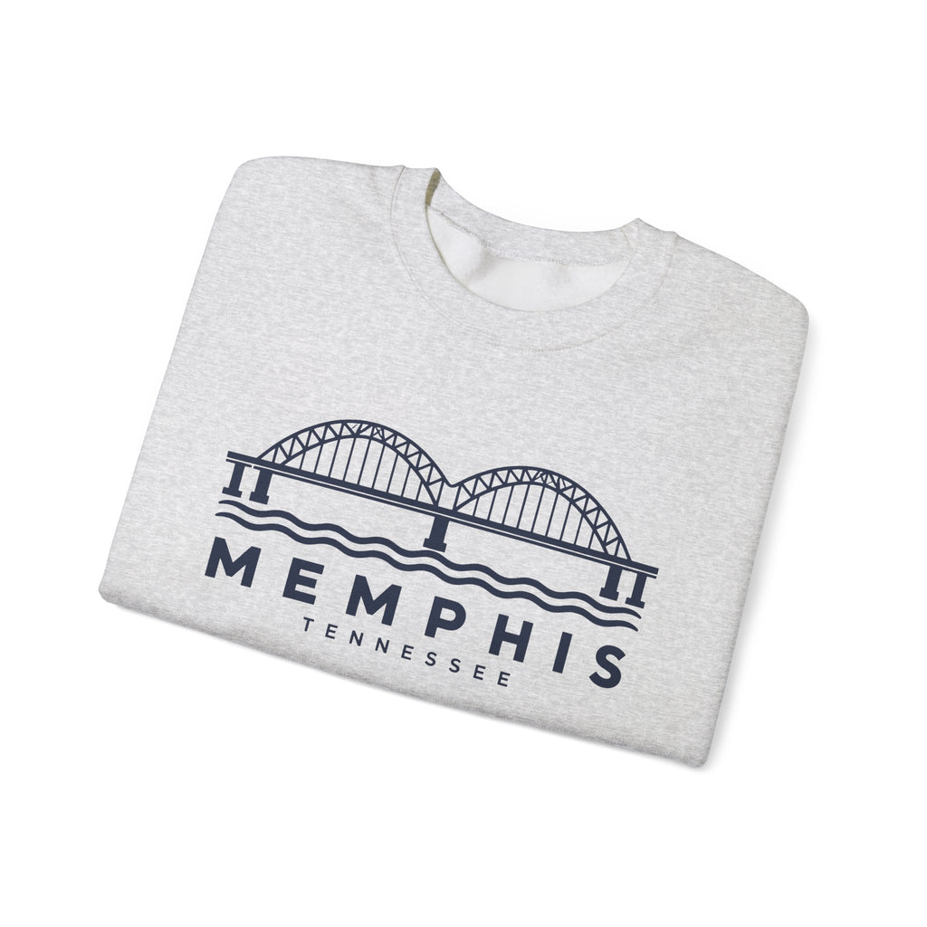 Memphis Hernando de Soto Bridge Crewneck Sweatshirt
