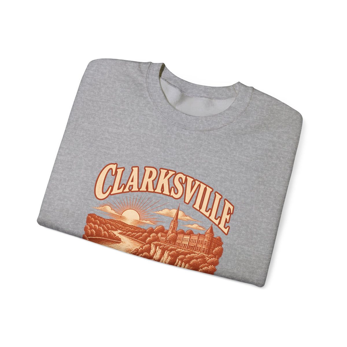 Clarksville Engraved Valley Crewneck Sweatshirt
