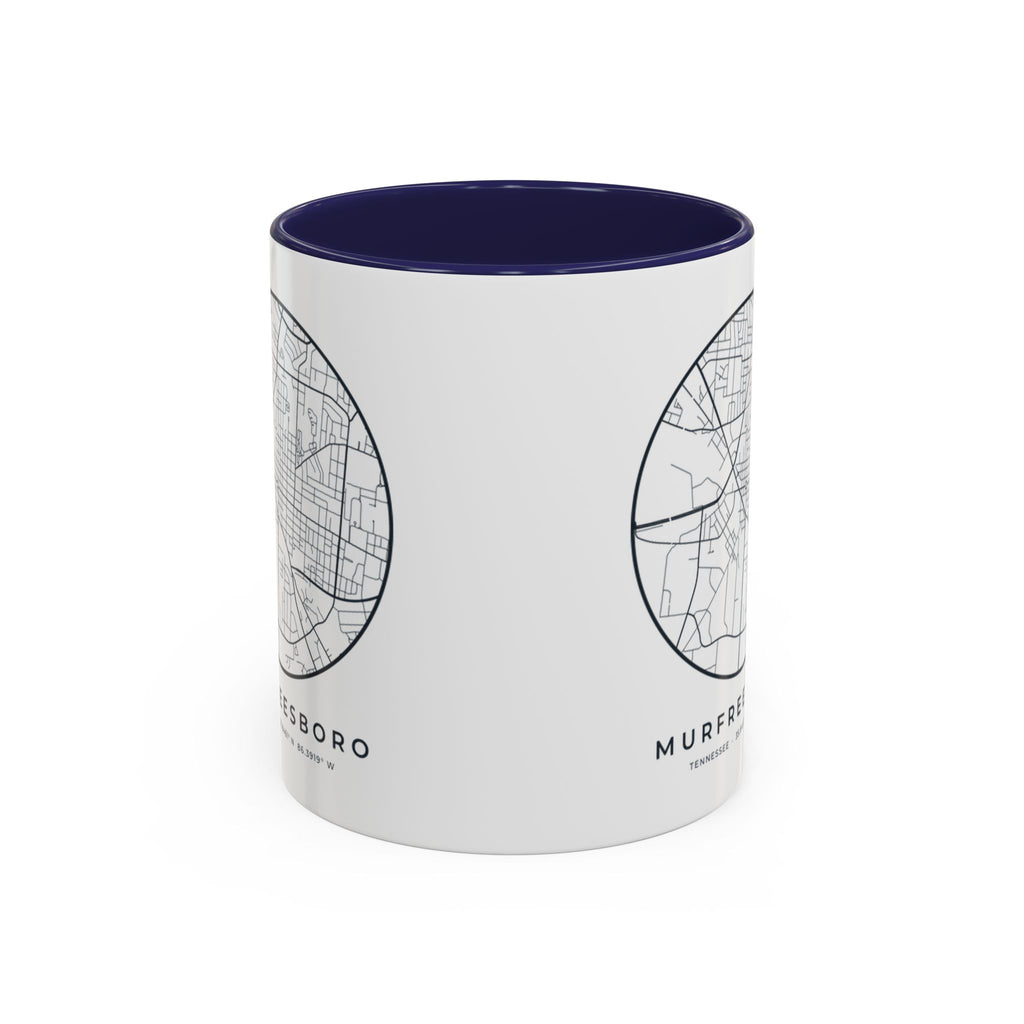 Murfreesboro Street Map Accent Mug