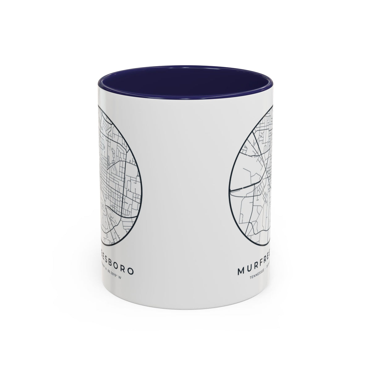 Murfreesboro Street Map Accent Mug