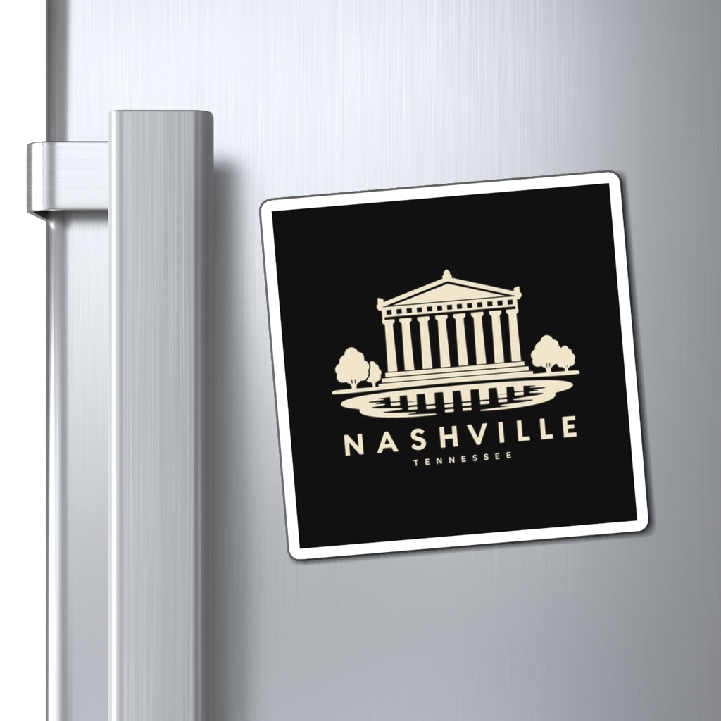 Nashville Parthenon Magnet (Black)