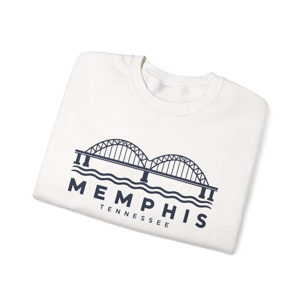 Memphis Hernando de Soto Bridge Crewneck Sweatshirt