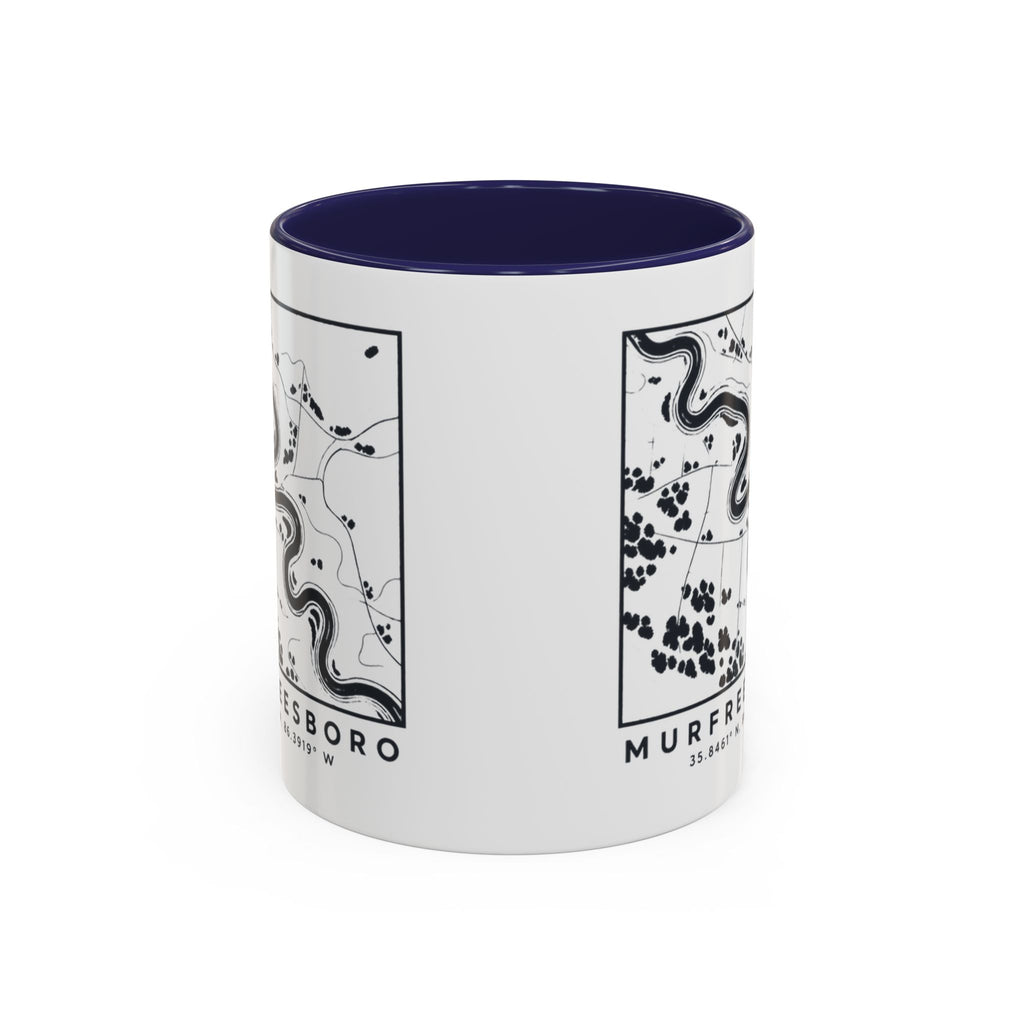 Murfreesboro Topo Map Accent Mug