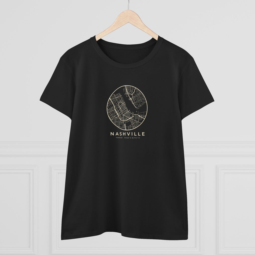 Nashville Street Map Women's T-Shirt