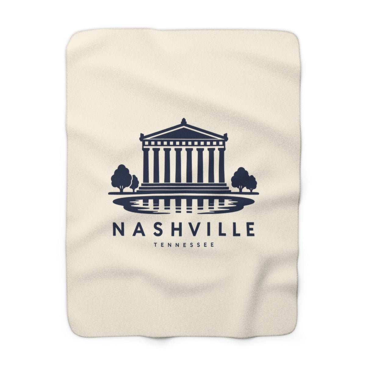 Nashville Parthenon Sherpa Blanket