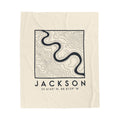 Jackson Topo Map Blanket