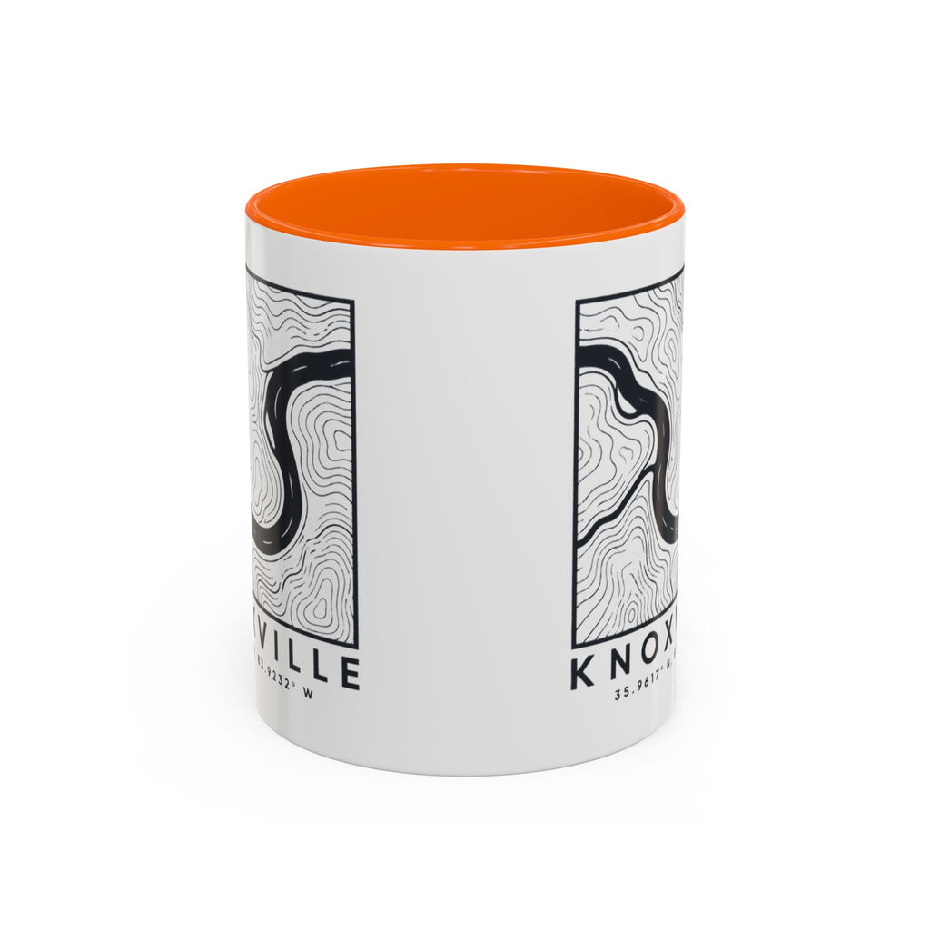 Knoxville Topo Map Accent Mug