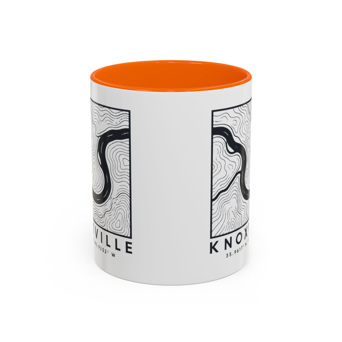 Knoxville Topo Map Accent Mug