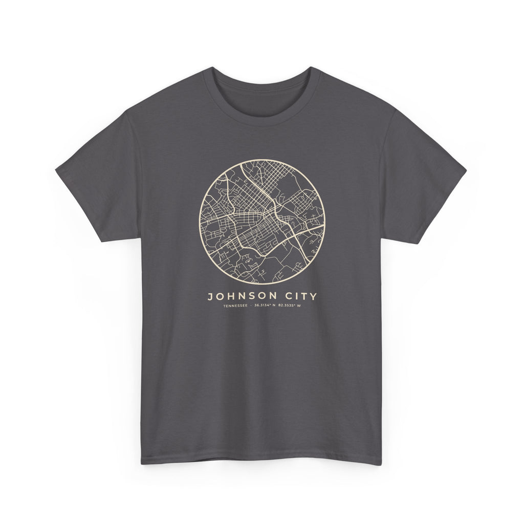 Johnson City Street Map T-Shirt