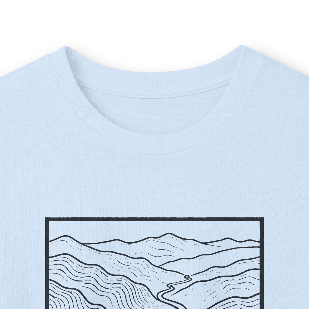 Johnson City Topo Map Long Sleeve T-Shirt