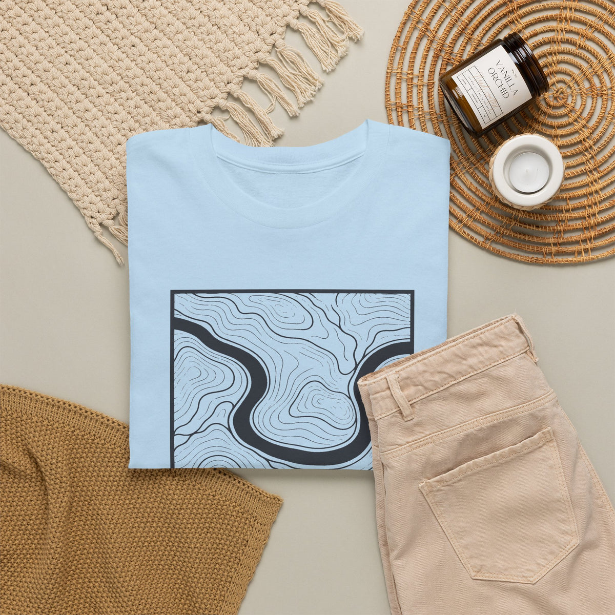 Nashville Topo Map T-Shirt