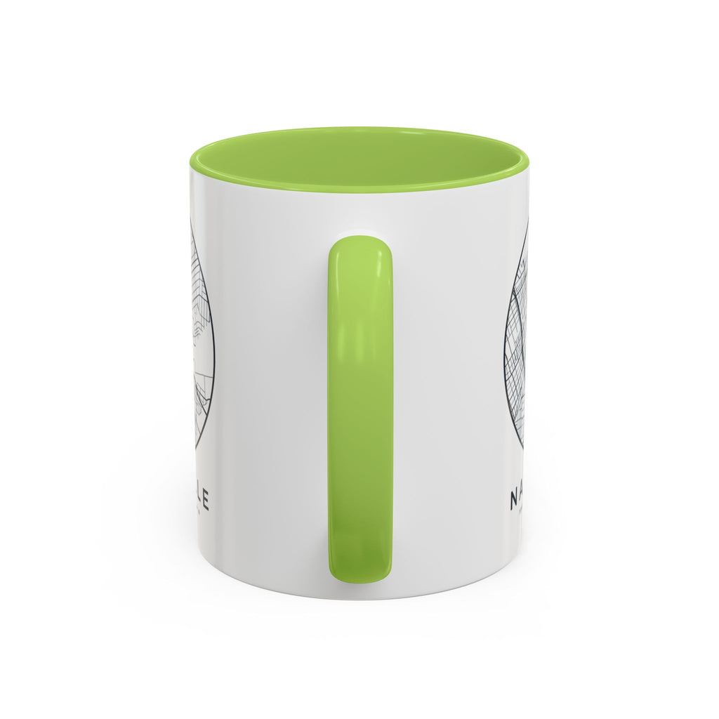 Nashville Street Map Accent Mug