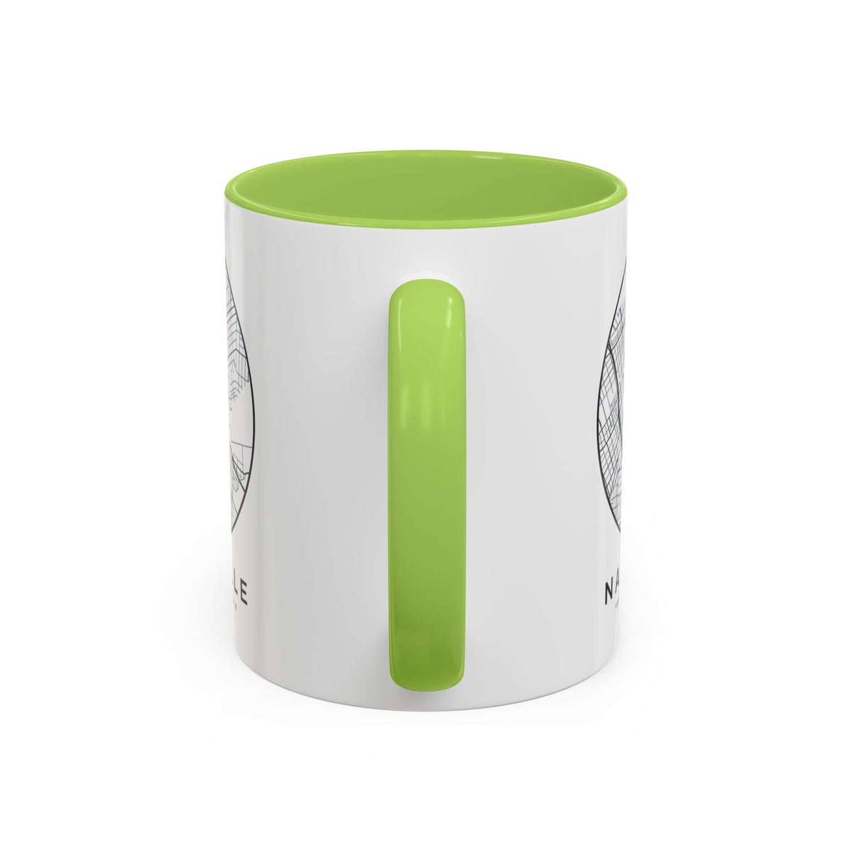 Nashville Street Map Accent Mug