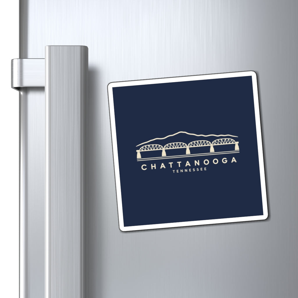 Chattanooga Walnut Street Bridge Magnet (Navy)