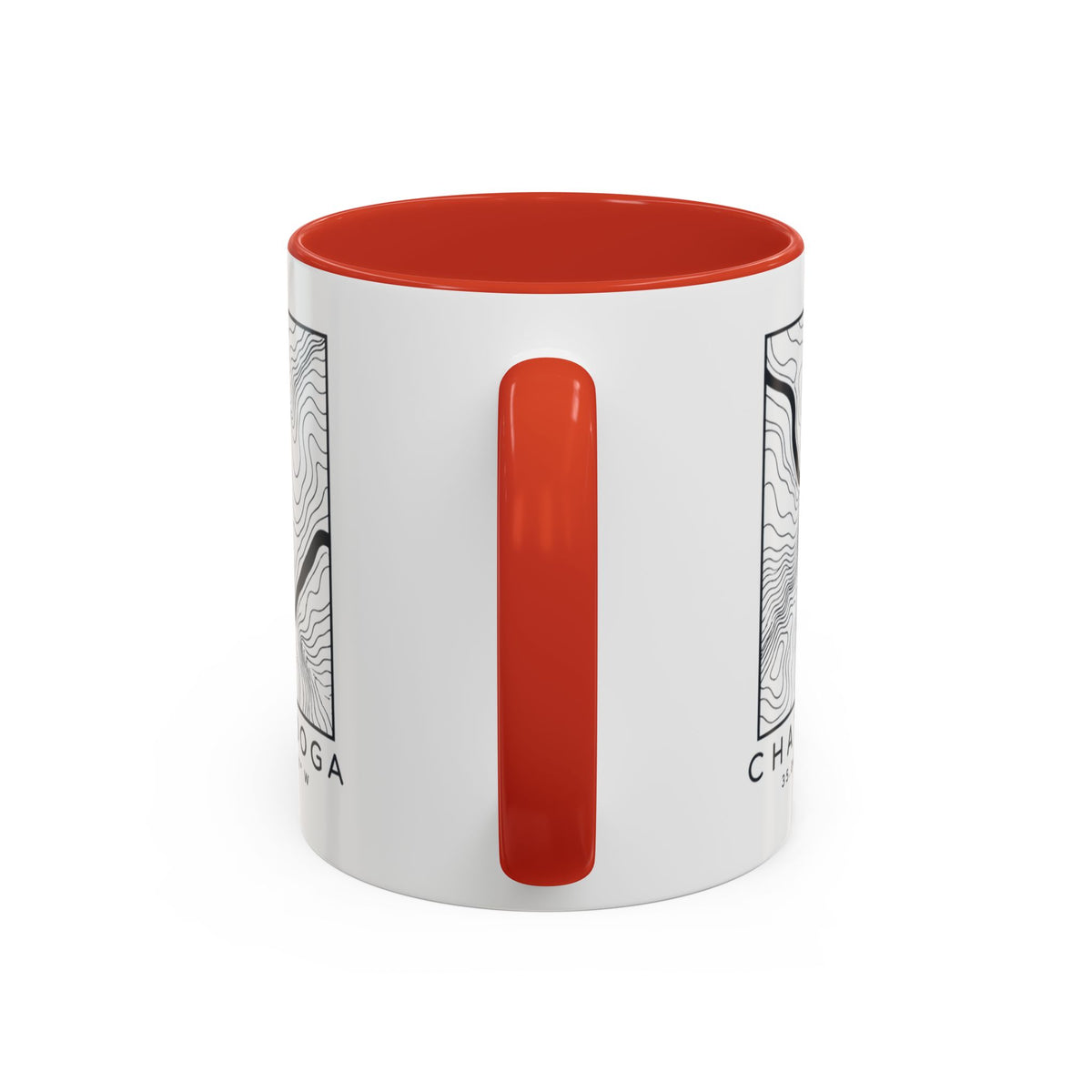 Chattanooga Topo Map Accent Mug