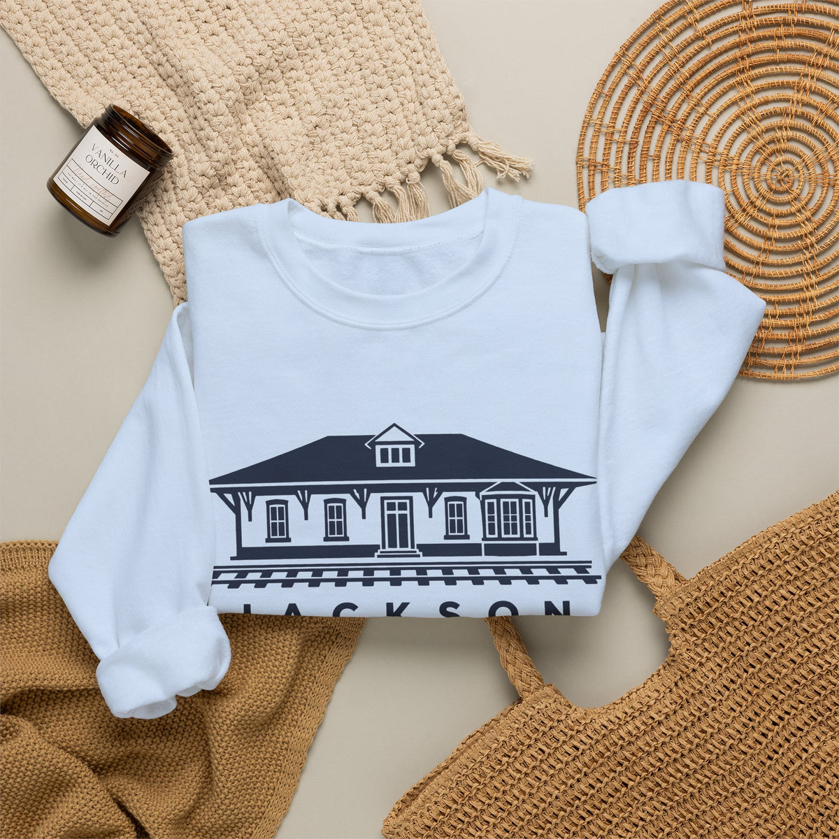 Jackson Train Depot Crewneck Sweatshirt